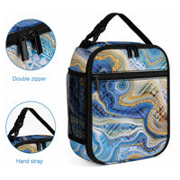 Polynesian Tribal Tattoo Lunch Bag Swirling Ocean Marble Pattern LT9 - Polynesian Pride