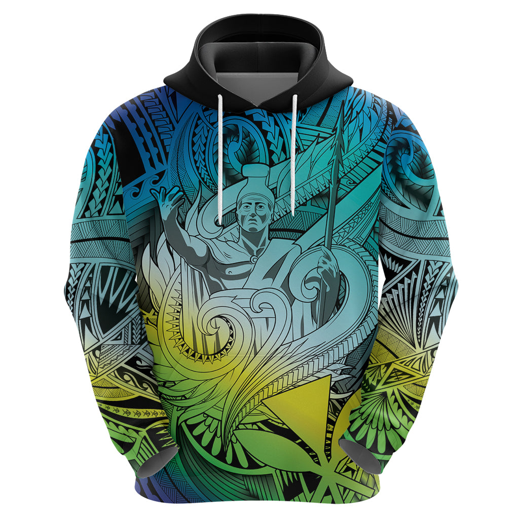 Personalised Aloha King Kamehameha Spirits Hoodie Art Special LT9 - Polynesian Pride