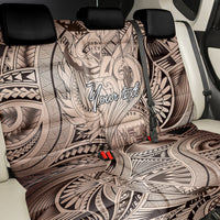 Personalised Aloha King Kamehameha Spirits Back Car Seat Cover Beige Special LT9 - Polynesian Pride