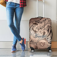 Personalised Aloha King Kamehameha Spirits Luggage Cover Beige Special