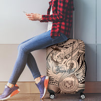 Personalised Aloha King Kamehameha Spirits Luggage Cover Beige Special