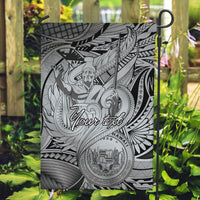 Personalised Aloha King Kamehameha Spirits Garden Flag Grey Special