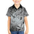 Personalised Aloha King Kamehameha Spirits Kid Hawaiian Shirt Grey Special LT9 Kid Grey - Polynesian Pride