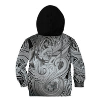 Personalised Aloha King Kamehameha Spirits Kid Hoodie Grey Special LT9 - Polynesian Pride