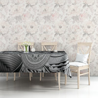 Personalised Aloha King Kamehameha Spirits Tablecloth Grey Special