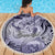Personalised Aloha King Kamehameha Spirits Beach Blanket Violet Special