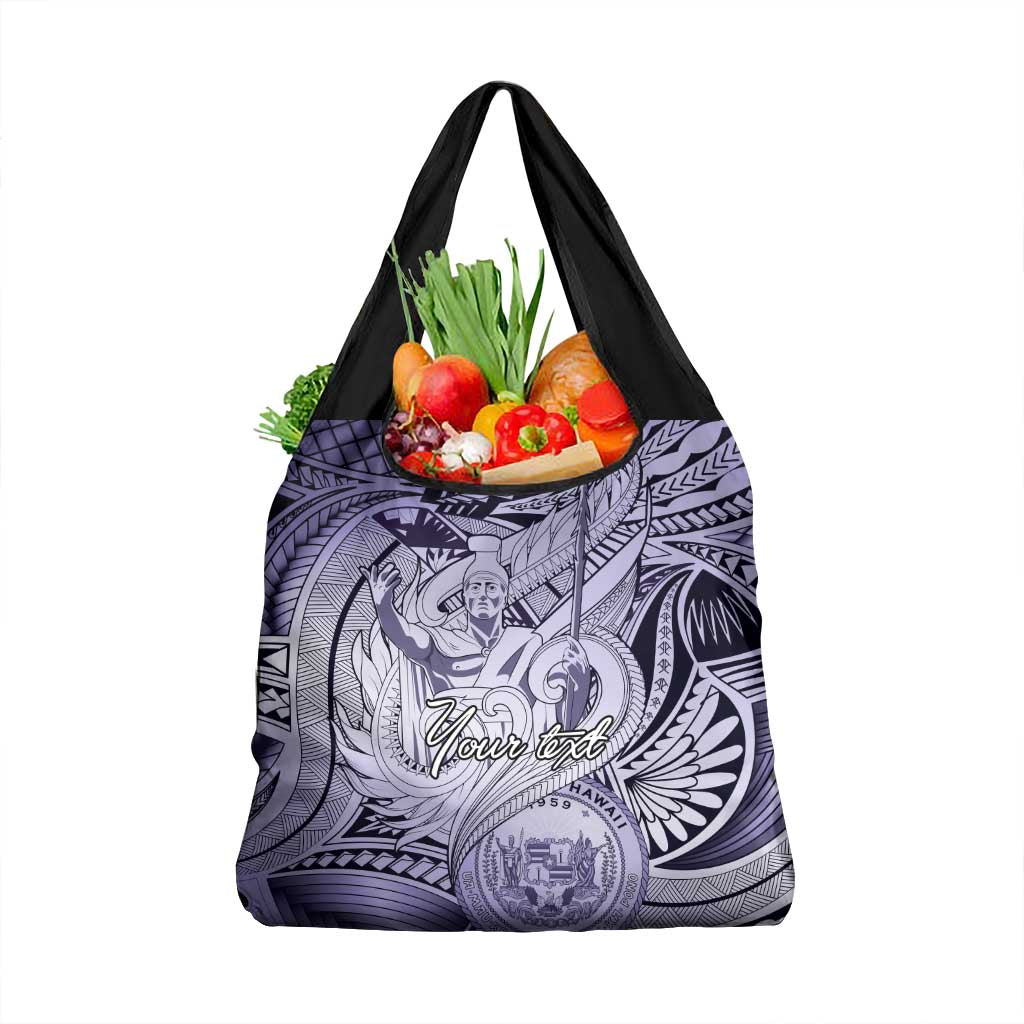 Personalised Aloha King Kamehameha Spirits Grocery Bag Violet Special LT9 1-pack One Size Violet - Polynesian Pride