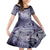Personalised Aloha King Kamehameha Spirits Kid Short Sleeve Dress Violet Special LT9 KID Violet - Polynesian Pride