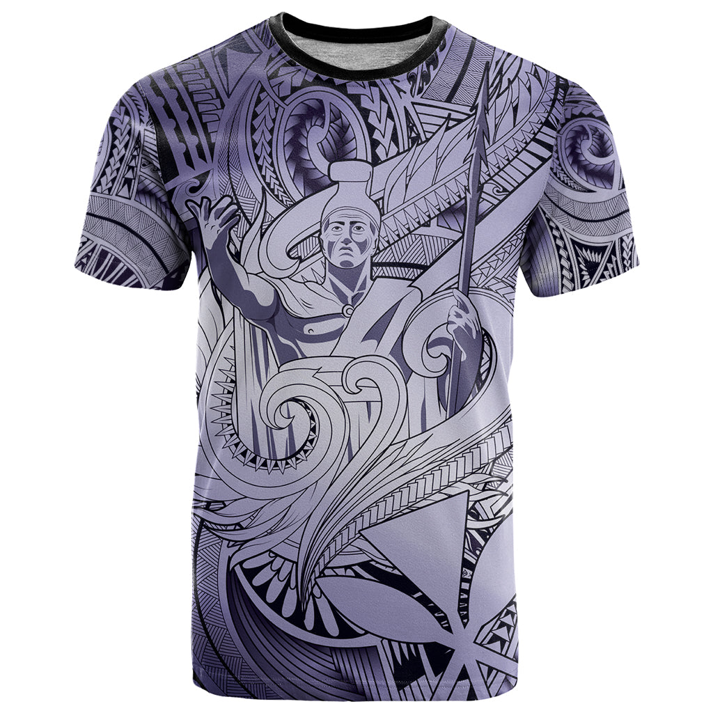 Personalised Aloha King Kamehameha Spirits T Shirt Violet Special LT9 Violet - Polynesian Pride