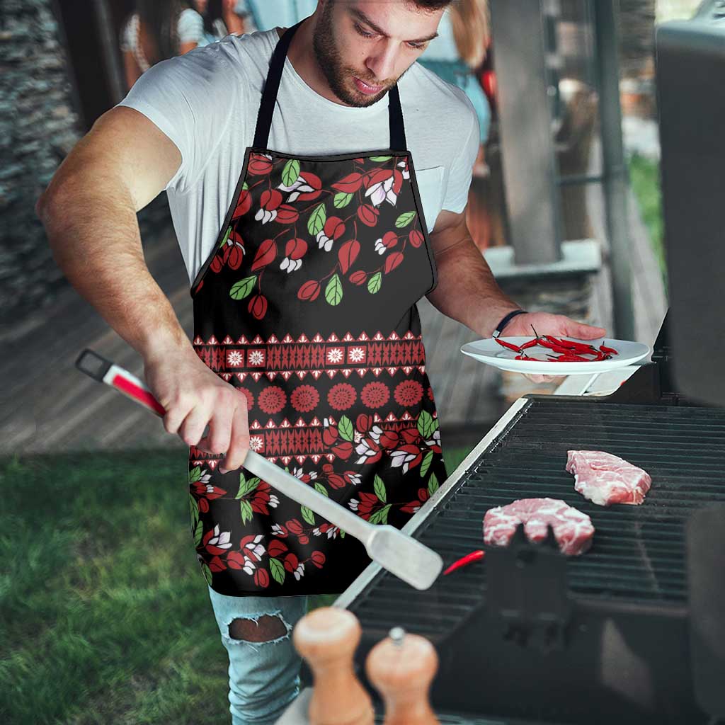 Fiji Masi Bula Tagimoucia Flowers Apron - Polynesian Pride