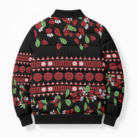 Fiji Masi Bula Tagimoucia Flowers Bomber Puffer Jacket - Polynesian Pride