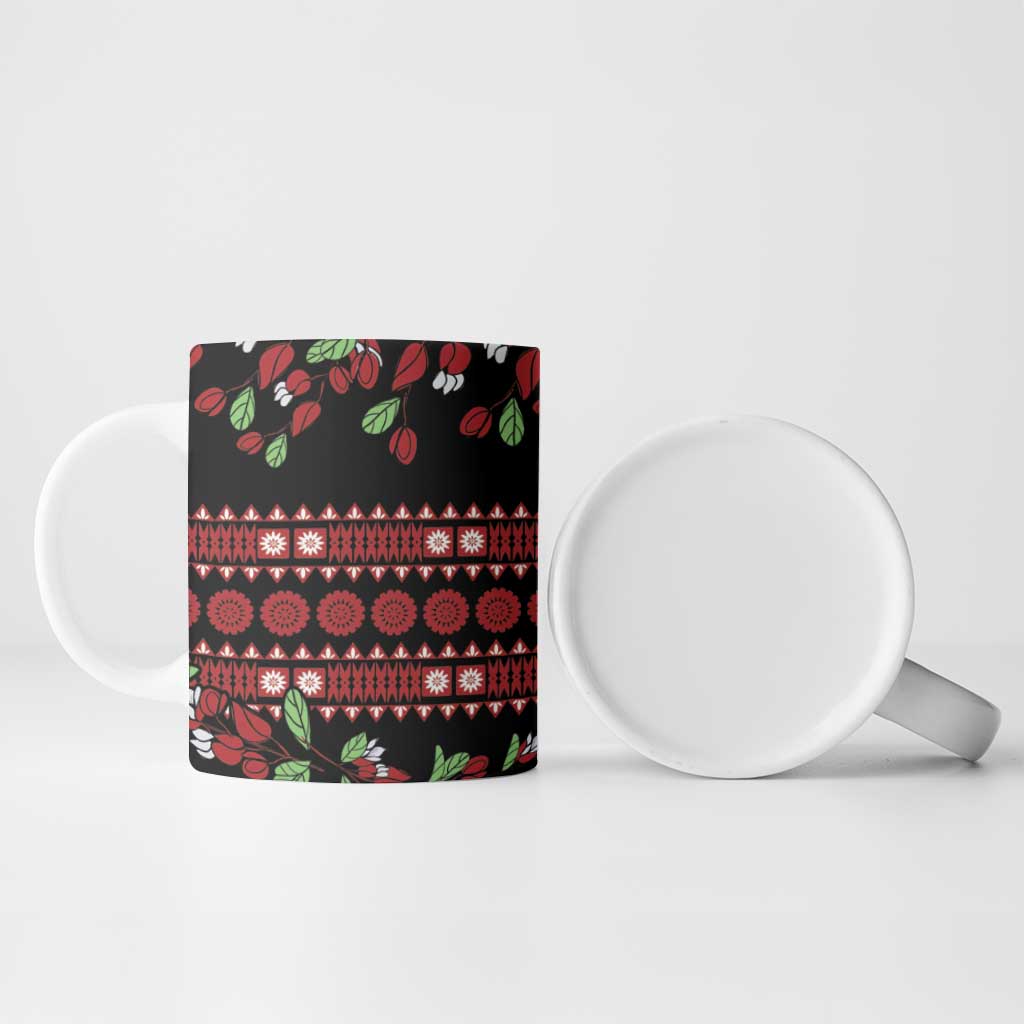 Fiji Masi Bula Tagimoucia Flowers Ceramic Mug - Polynesian Pride
