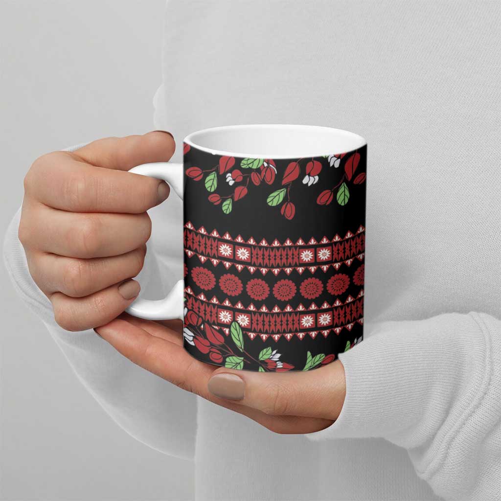 Fiji Masi Bula Tagimoucia Flowers Ceramic Mug - Polynesian Pride