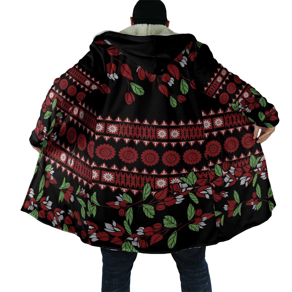 Fiji Masi Bula Tagimoucia Flowers Cloak - Polynesian Pride