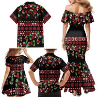 Fiji Masi Bula Tagimoucia Flowers Family Matching Mermaid Dress and Hawaiian Shirt LT9 - Polynesian Pride