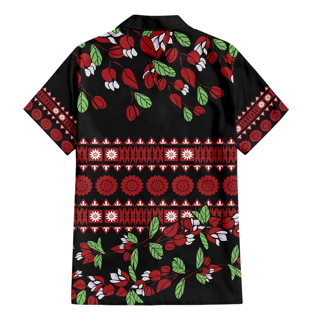 Fiji Masi Bula Tagimoucia Flowers Family Matching Mermaid Dress and Hawaiian Shirt LT9 - Polynesian Pride