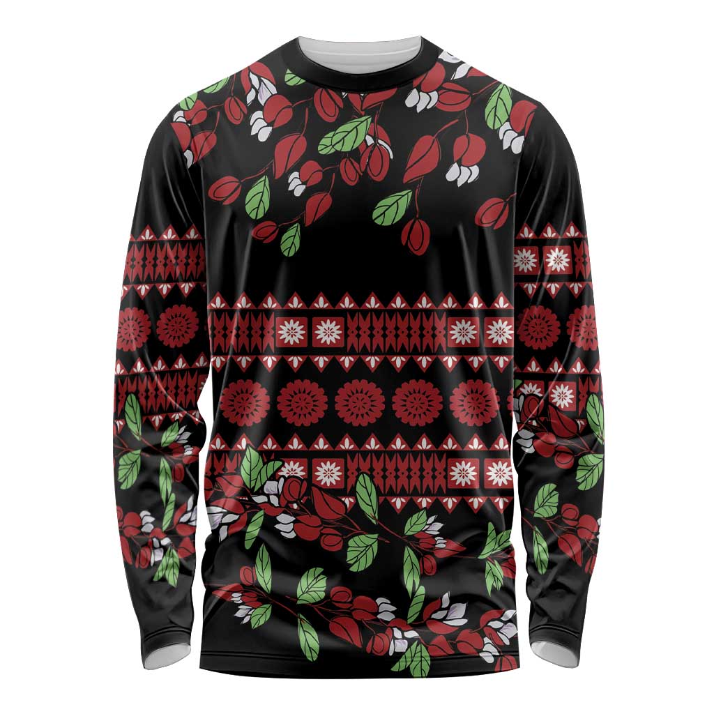 Fiji Masi Bula Tagimoucia Flowers Long Sleeve Shirt