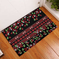 Fiji Masi Bula Tagimoucia Flowers Rubber Doormat