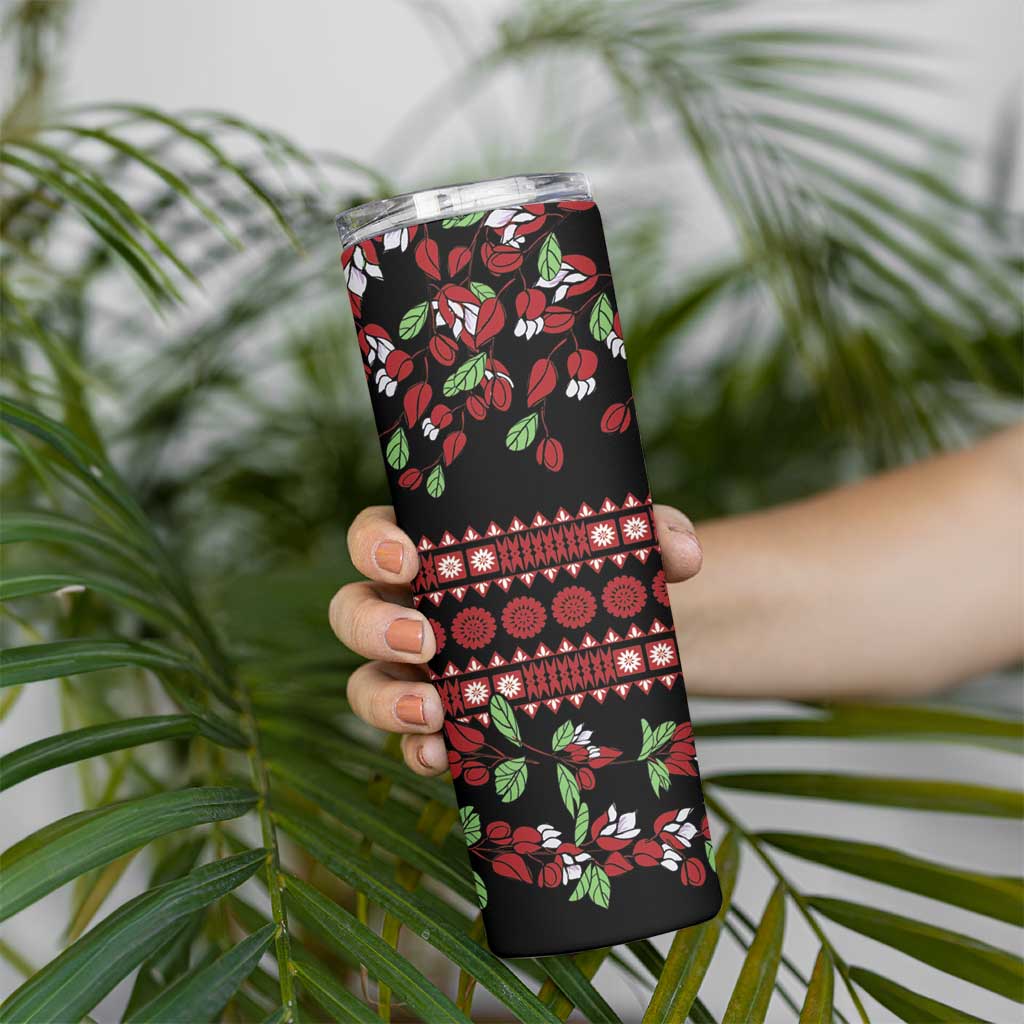 Fiji Masi Bula Tagimoucia Flowers Skinny Tumbler
