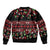 Fiji Masi Bula Tagimoucia Flowers Sleeve Zip Bomber Jacket