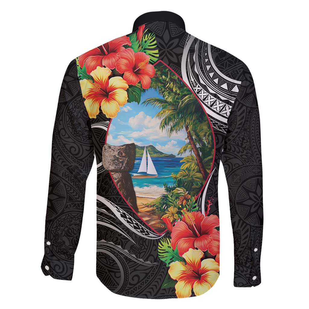 Hafa Adai Guam Family Matching Mermaid Dress and Hawaiian Shirt Guahan Seal Chamorro Stones Tribal LT9 - Polynesian Pride