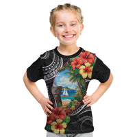 Hafa Adai Guam Kid T Shirt Guahan Seal Chamorro Stones Tribal