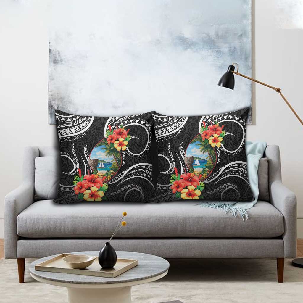 Hafa Adai Guam Pillow Cover Guahan Seal Chamorro Stones Tribal - Polynesian Pride
