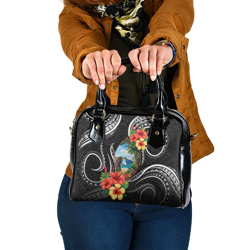 Hafa Adai Guam Shoulder Handbag Guahan Seal Chamorro Stones Tribal