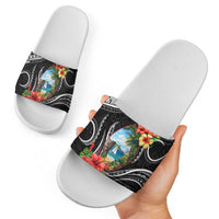 Hafa Adai Guam Slide Sandals Guahan Seal Chamorro Stones Tribal - Polynesian Pride