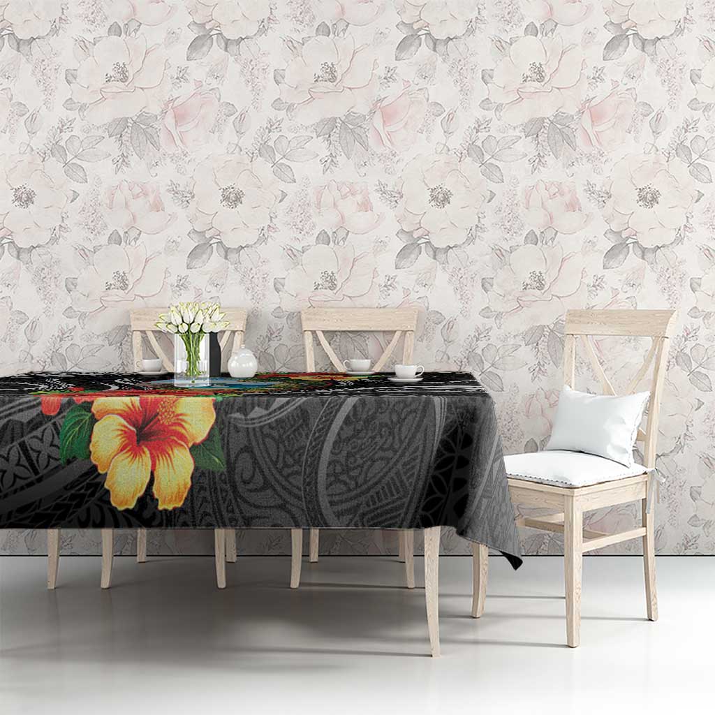 Hafa Adai Guam Tablecloth Guahan Seal Chamorro Stones Tribal