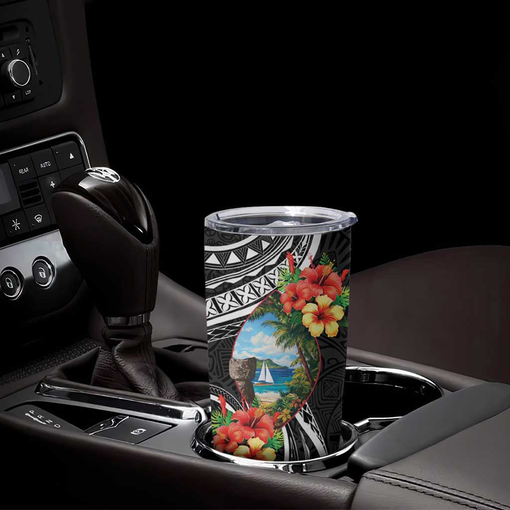 Hafa Adai Guam Tumbler Cup Guahan Seal Chamorro Stones Tribal