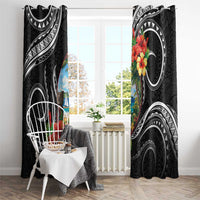 Hafa Adai Guam Window Curtain Guahan Seal Chamorro Stones Tribal