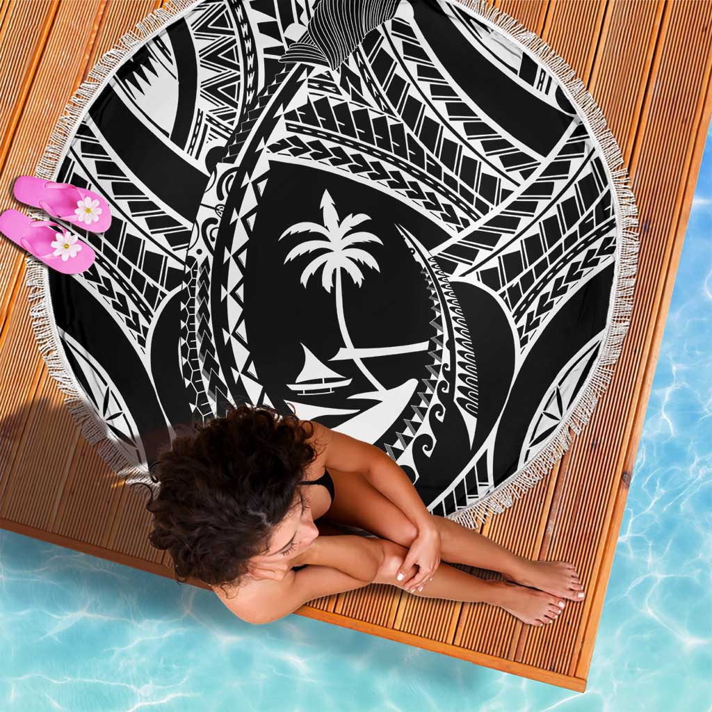 Hafa Adai Guam Inspired Tattoo Beach Blanket