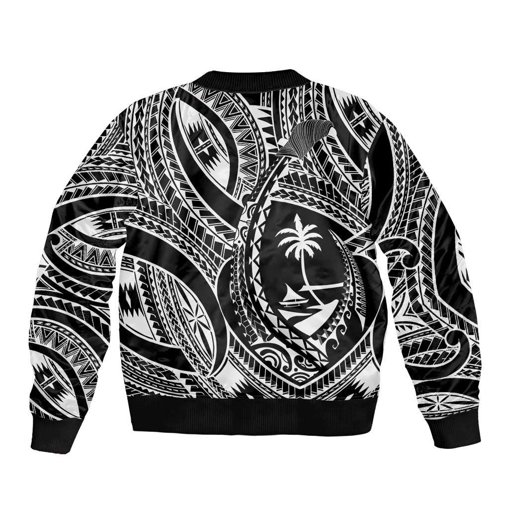 Hafa Adai Guam Inspired Tattoo Bomber Jacket