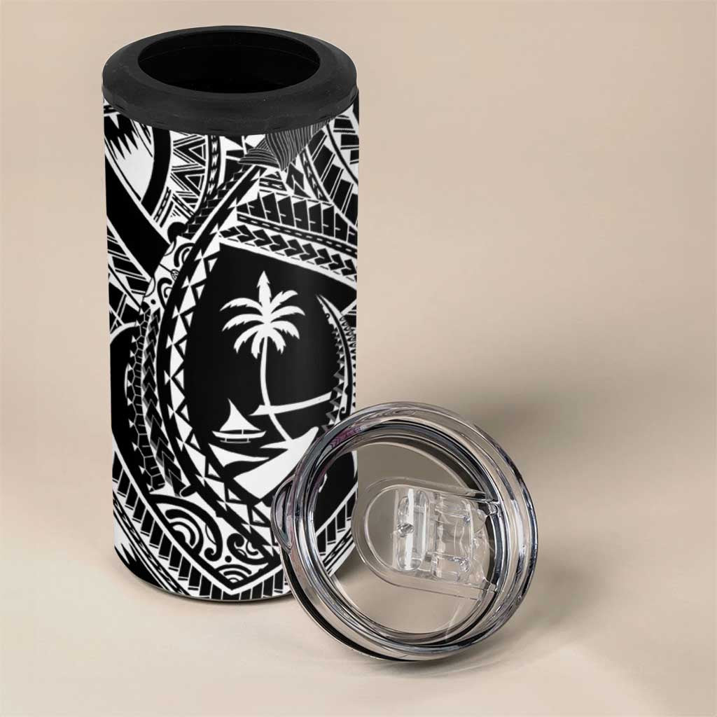 Hafa Adai Guam Inspired Tattoo 4 in 1 Can Cooler Tumbler