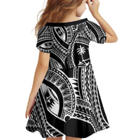 Hafa Adai Guam Inspired Tattoo Family Matching Long Sleeve Bodycon Dress and Hawaiian Shirt LT9 - Polynesian Pride