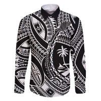 Hafa Adai Guam Inspired Tattoo Family Matching Off The Shoulder Long Sleeve Dress and Hawaiian Shirt