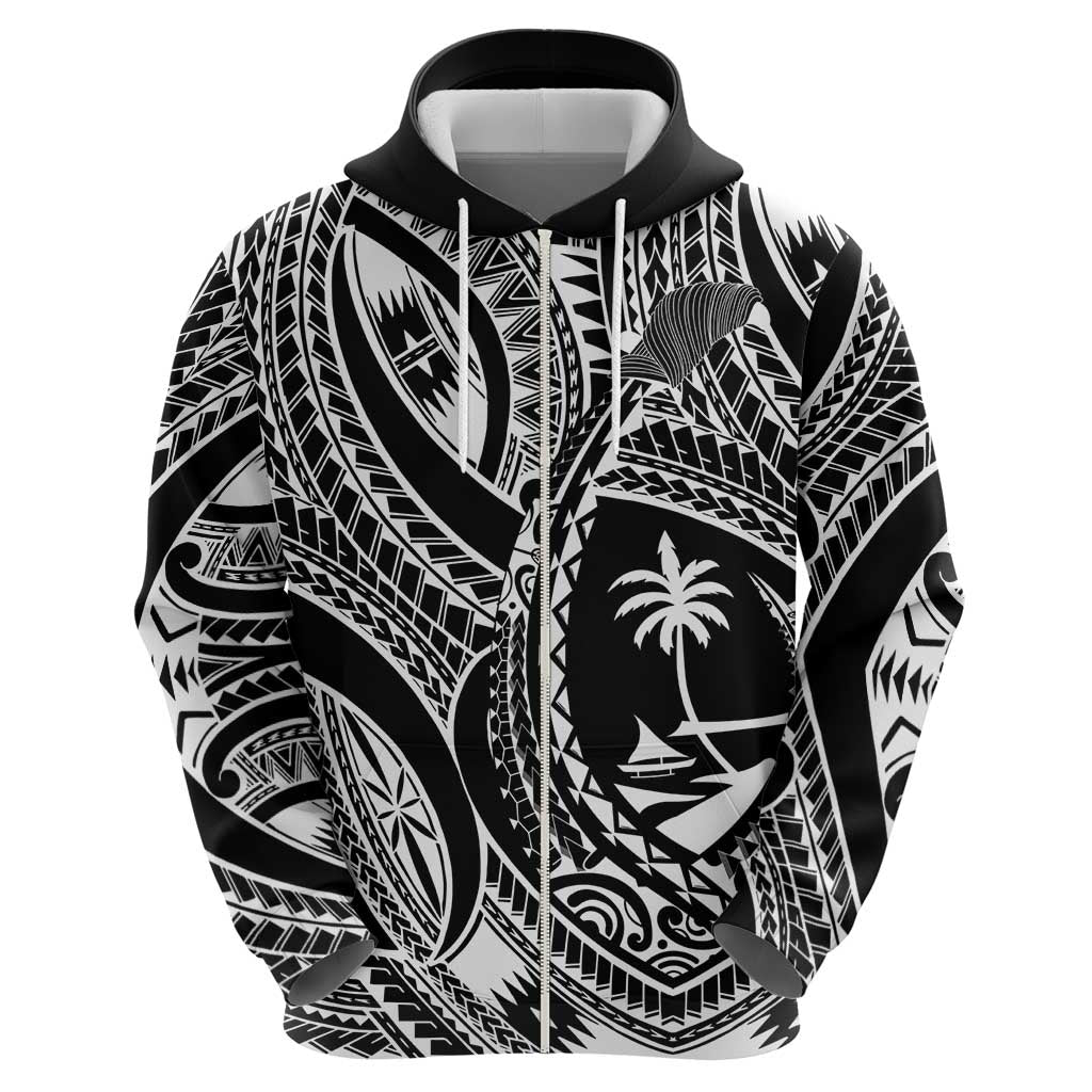 Hafa Adai Guam Inspired Tattoo Zip Hoodie