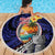 Hafa Adai Guam Seal Latte Stones Artwork Beach Blanket
