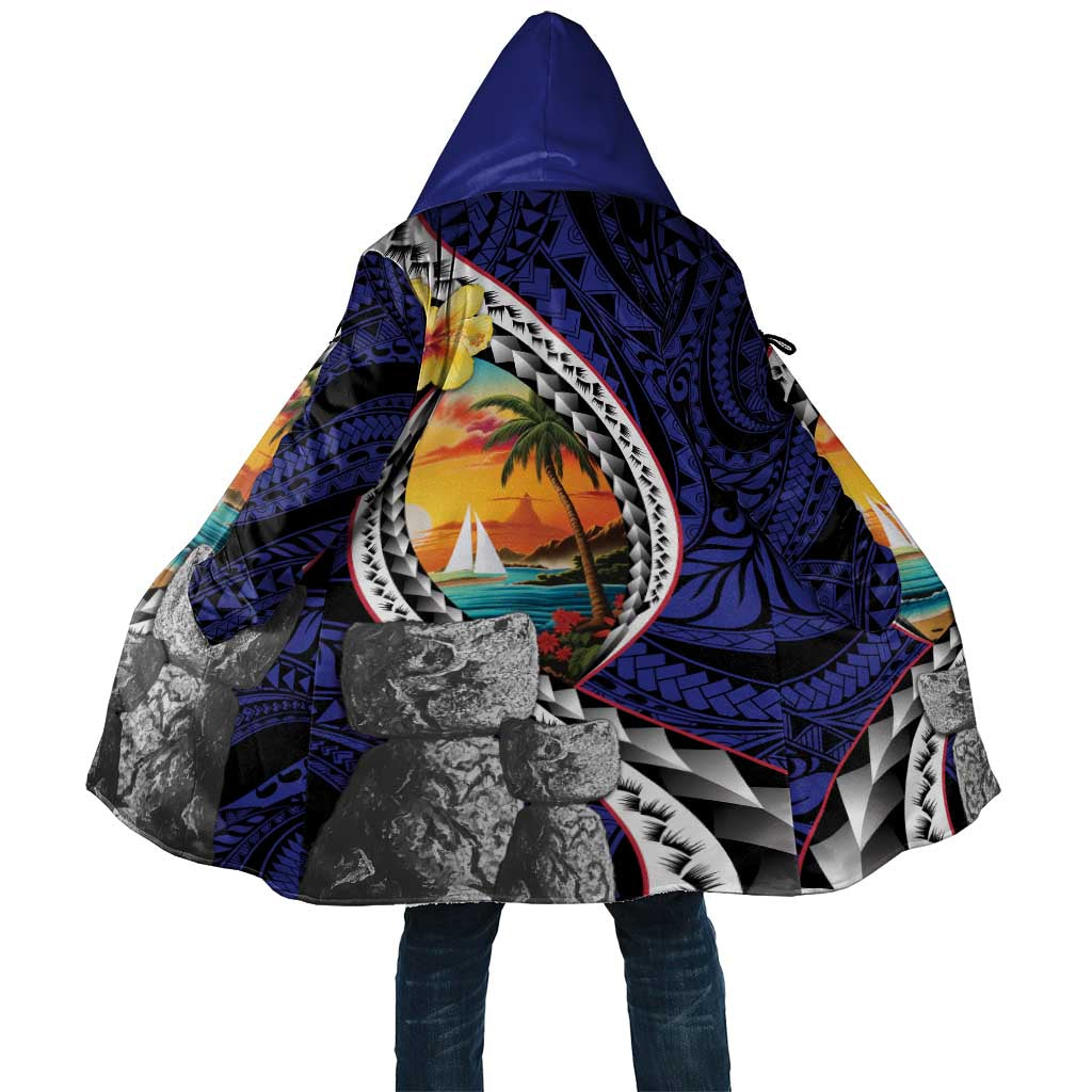 Hafa Adai Guam Seal Latte Stones Artwork Cloak - Polynesian Pride