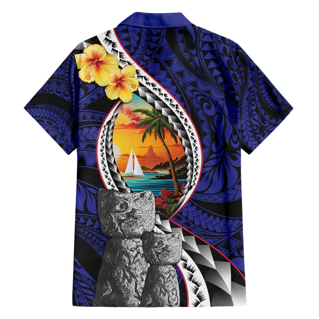 Hafa Adai Guam Seal Latte Stones Artwork Family Matching Short Sleeve Bodycon Dress and Hawaiian Shirt LT9 - Polynesian Pride