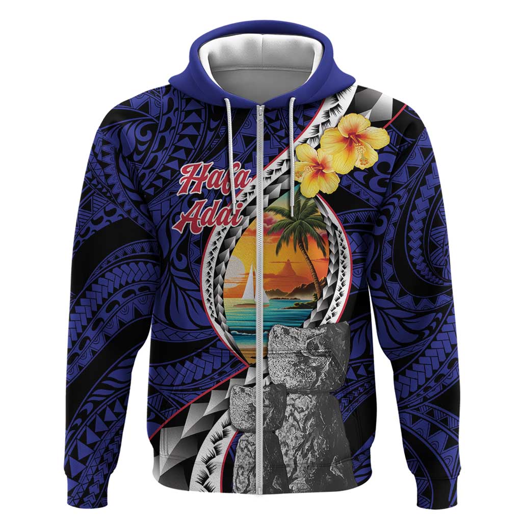 Hafa Adai Guam Seal Latte Stones Artwork Hoodie
