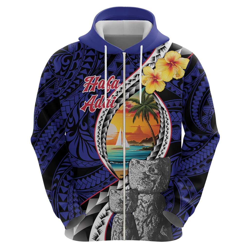 Hafa Adai Guam Seal Latte Stones Artwork Hoodie