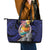 Hafa Adai Guam Seal Latte Stones Artwork Leather Tote Bag