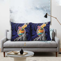 Hafa Adai Guam Seal Latte Stones Artwork Pillow Cover - Polynesian Pride