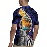 Hafa Adai Guam Seal Latte Stones Artwork Rugby Jersey
