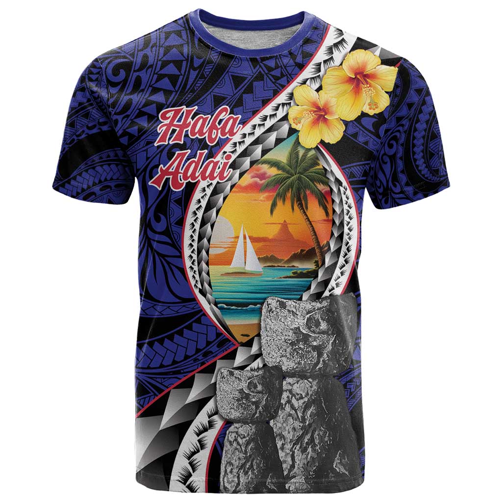 Hafa Adai Guam Seal Latte Stones Artwork T Shirt