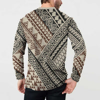 Niho Taniwha Kowhaiwhai Button Sweatshirt