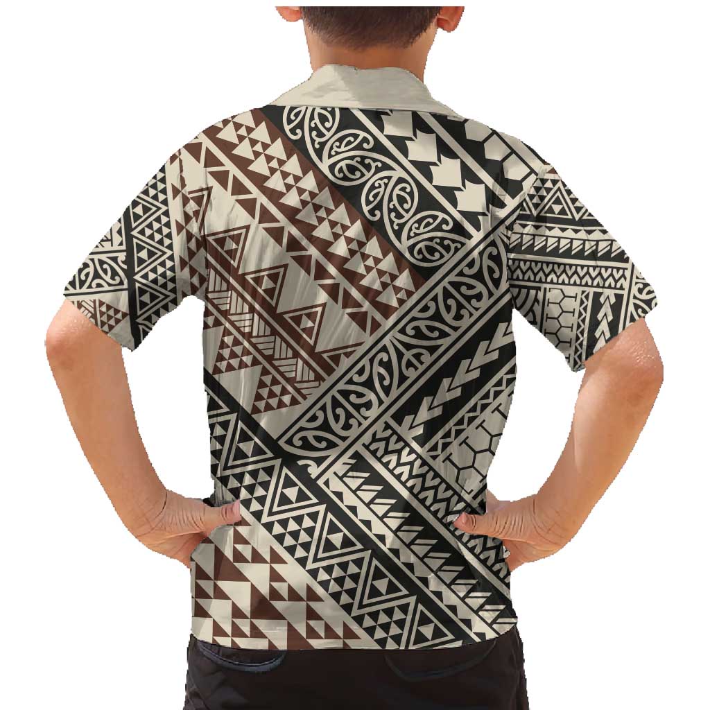 Niho Taniwha Kowhaiwhai Family Matching Mermaid Dress and Hawaiian Shirt LT9 - Polynesian Pride