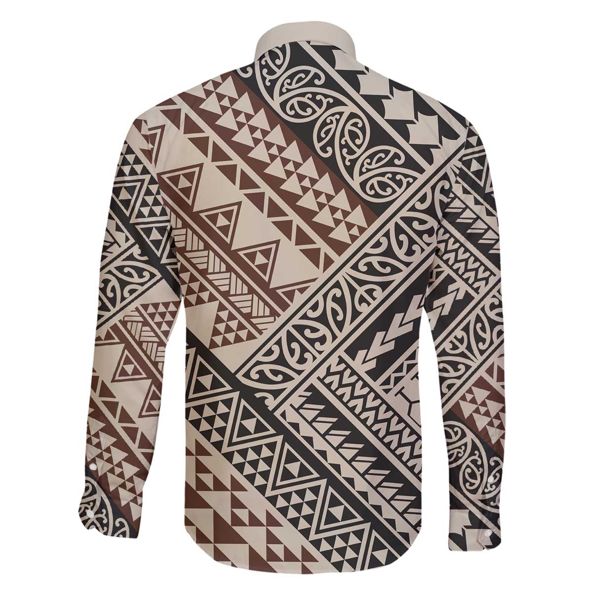 Niho Taniwha Kowhaiwhai Family Matching Off The Shoulder Long Sleeve Dress and Hawaiian Shirt LT9 - Polynesian Pride